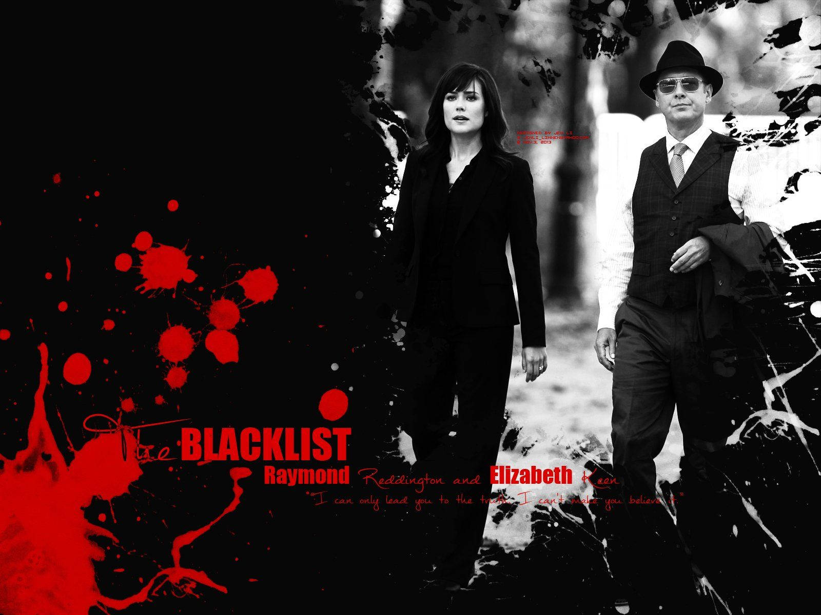 The Blacklist Bloody Poster Wallpaper
