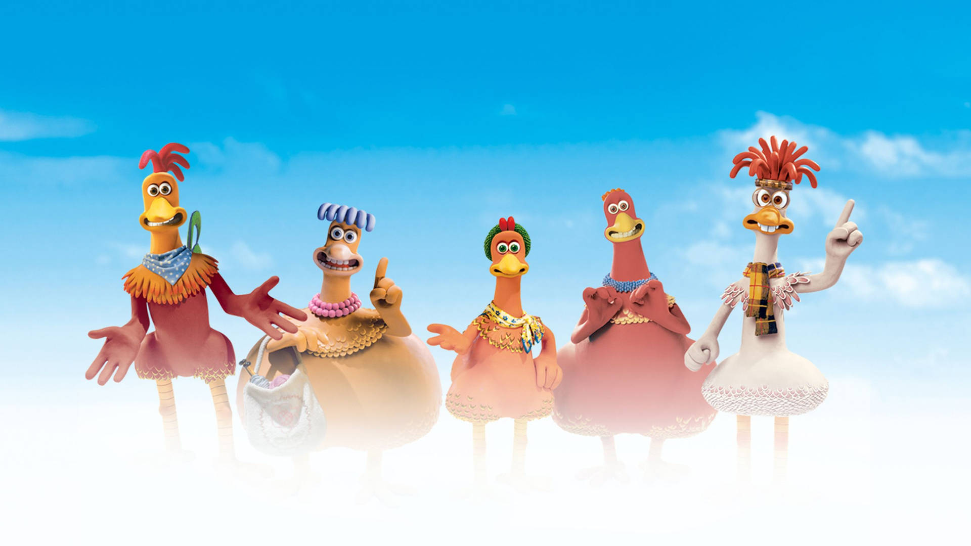 The Chicken Run Characters Wallpaper