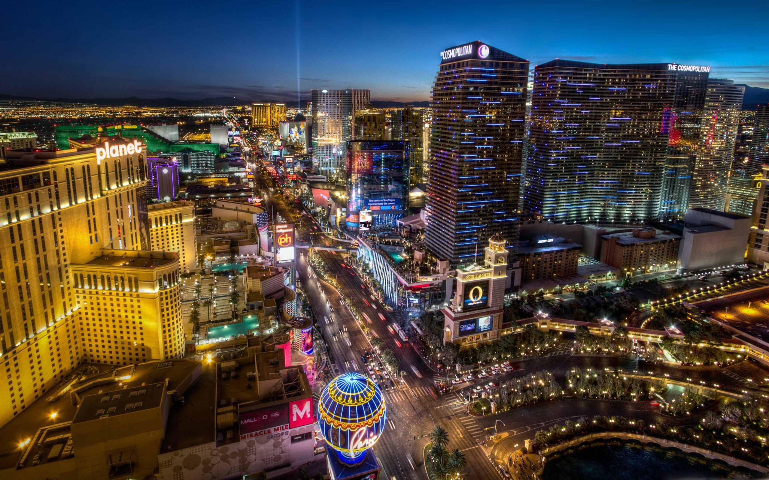 The Cosmopolitan Las Vegas Night Wallpaper