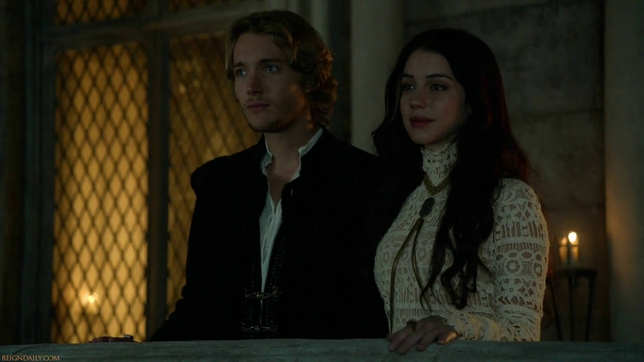 The Dauphin Francis Ii And Queen Mary Stuart In Reign Series Wallpaper