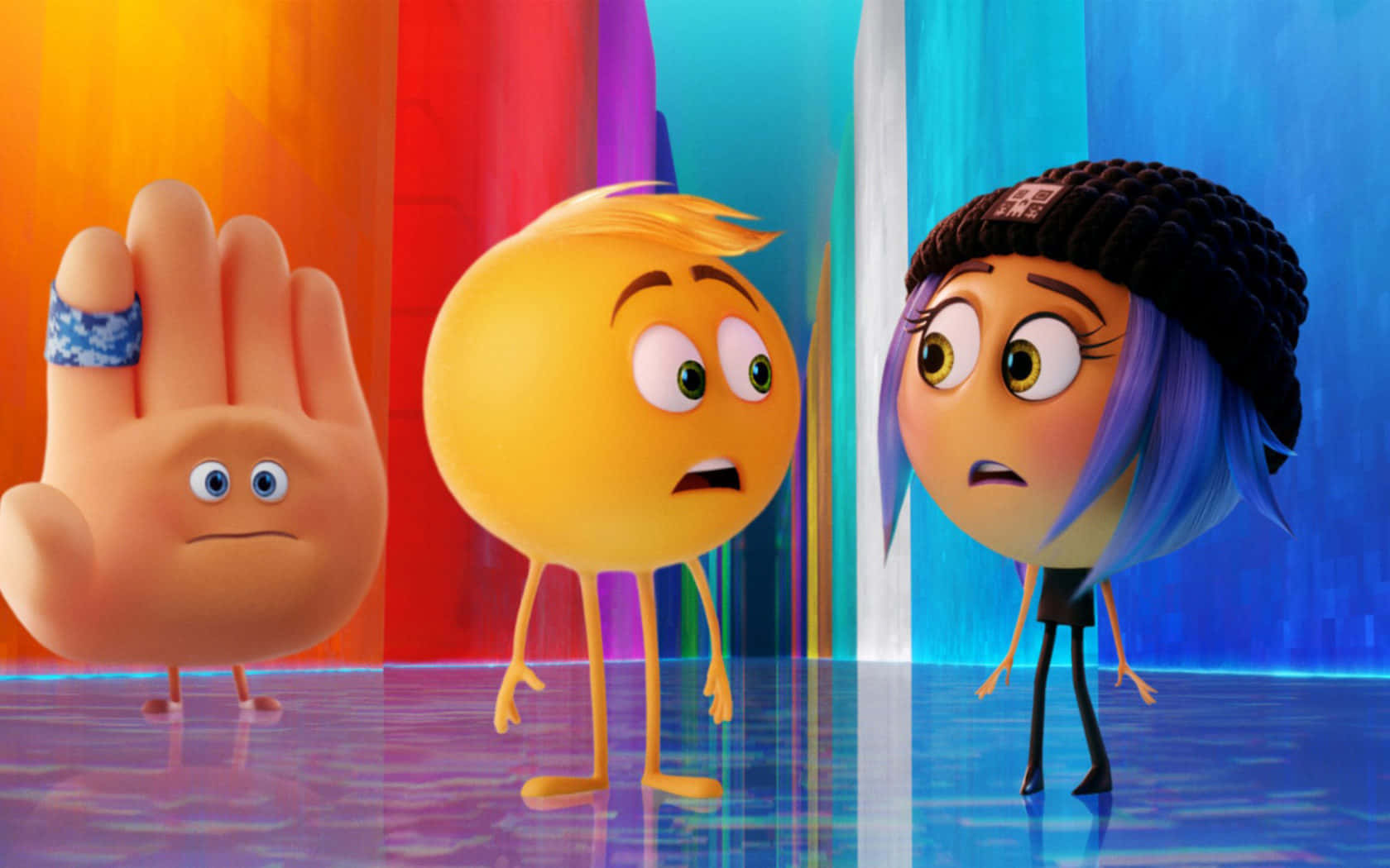 The Emoji Movie Worried Characters Wallpaper