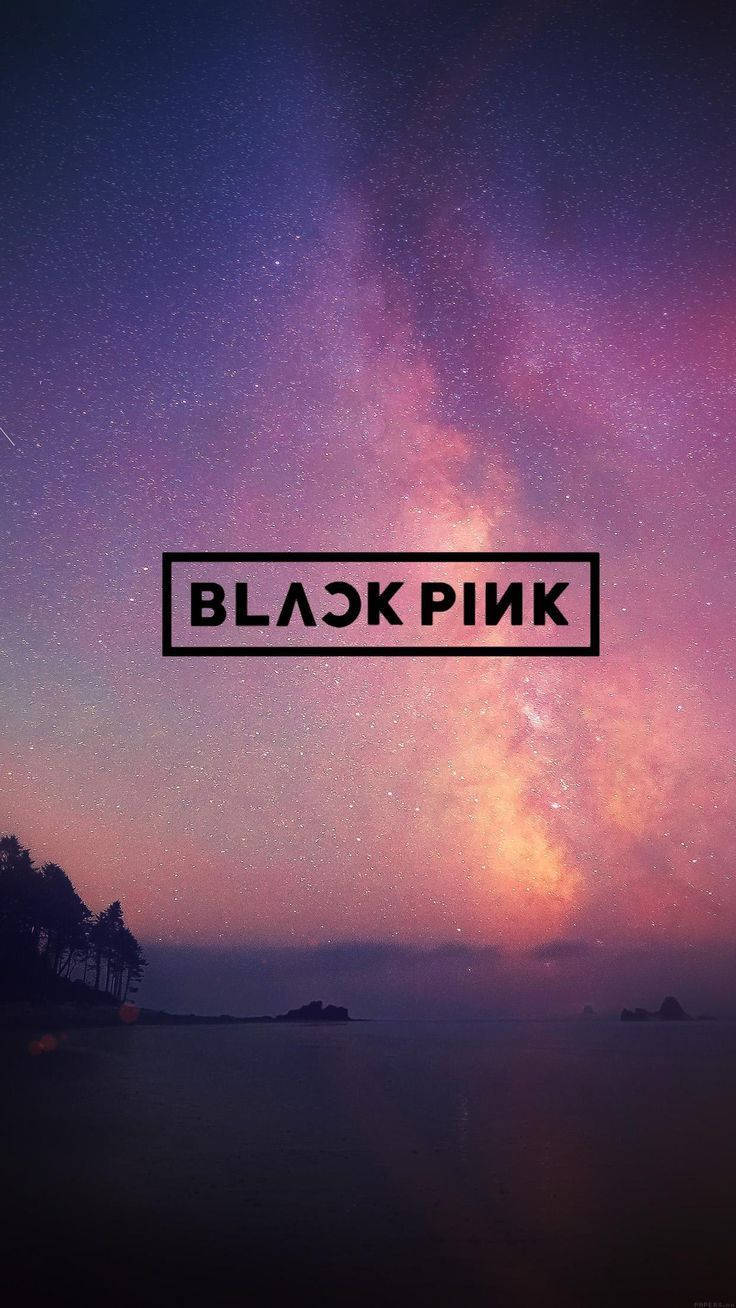 The Futuristic Logo Of Korean Pop Sensation Blackpink Wallpaper