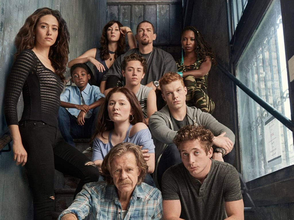 The Gallagher Family Of Shameless Tv Series Wallpaper