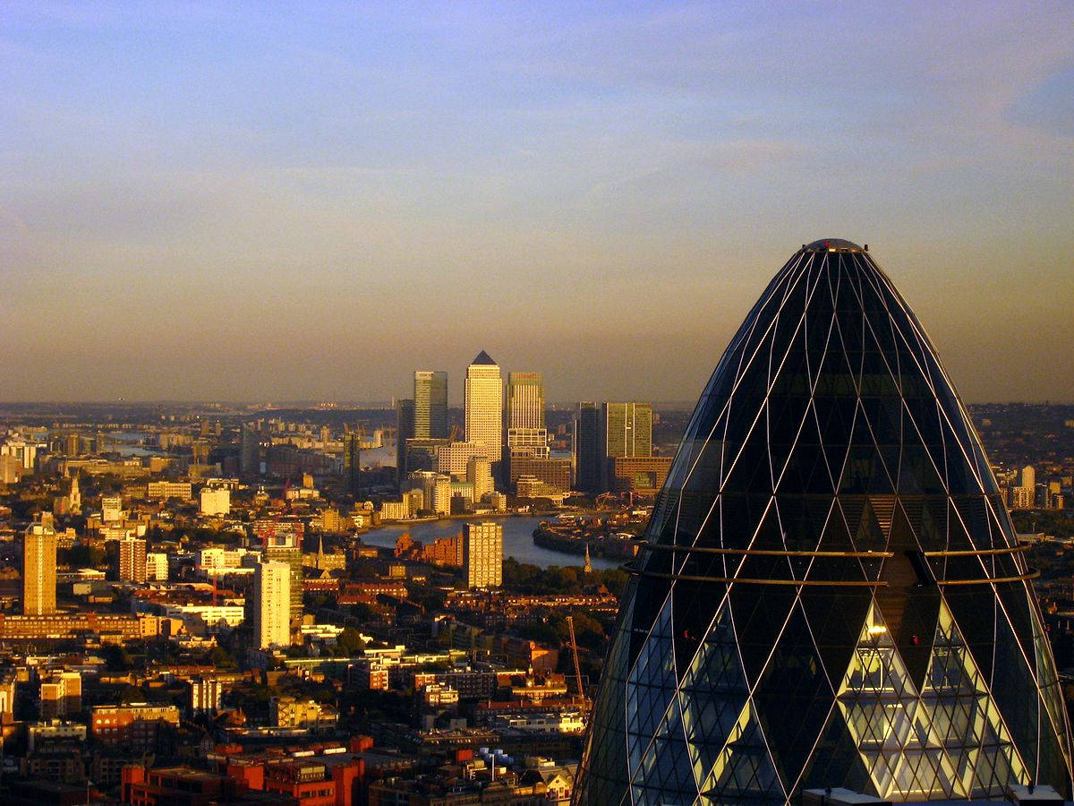 The Gherkin And London Skyline Wallpaper