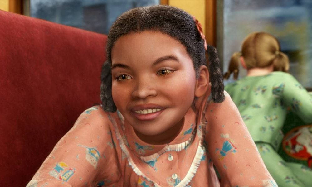 The Hero Girl Smiling In The Polar Express Wallpaper