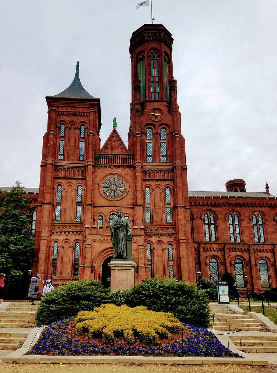 The Iconic Smithsonian Castle In All Its Majesty Wallpaper