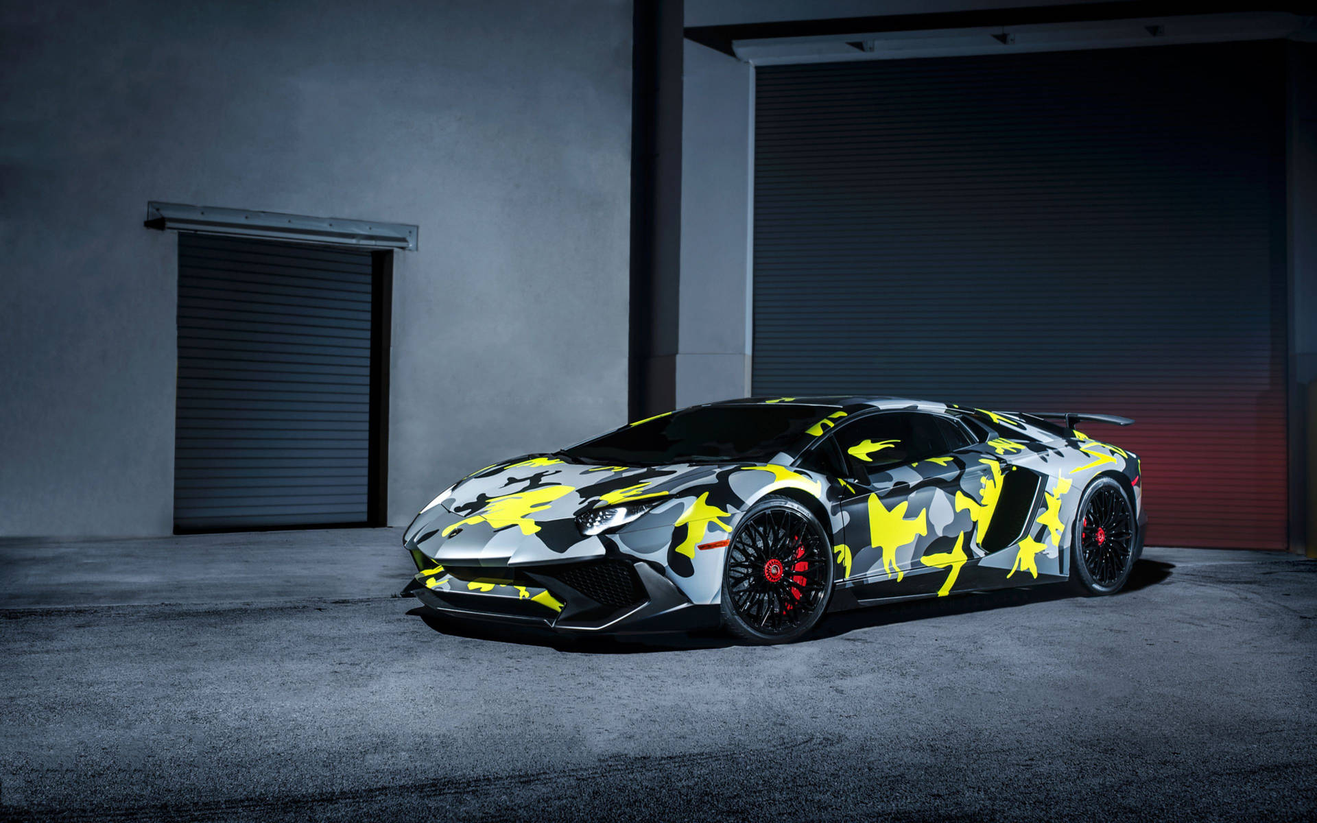 The Lamborghini Aventador Sv Camo Has Power To Spare Wallpaper