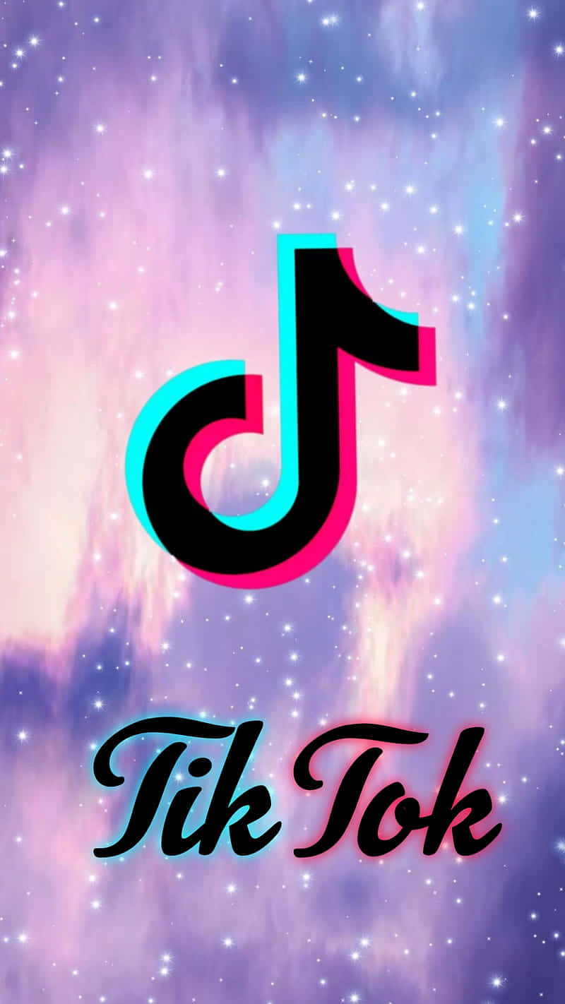 The Logo Of The Social Video Platform, Tiktok Wallpaper