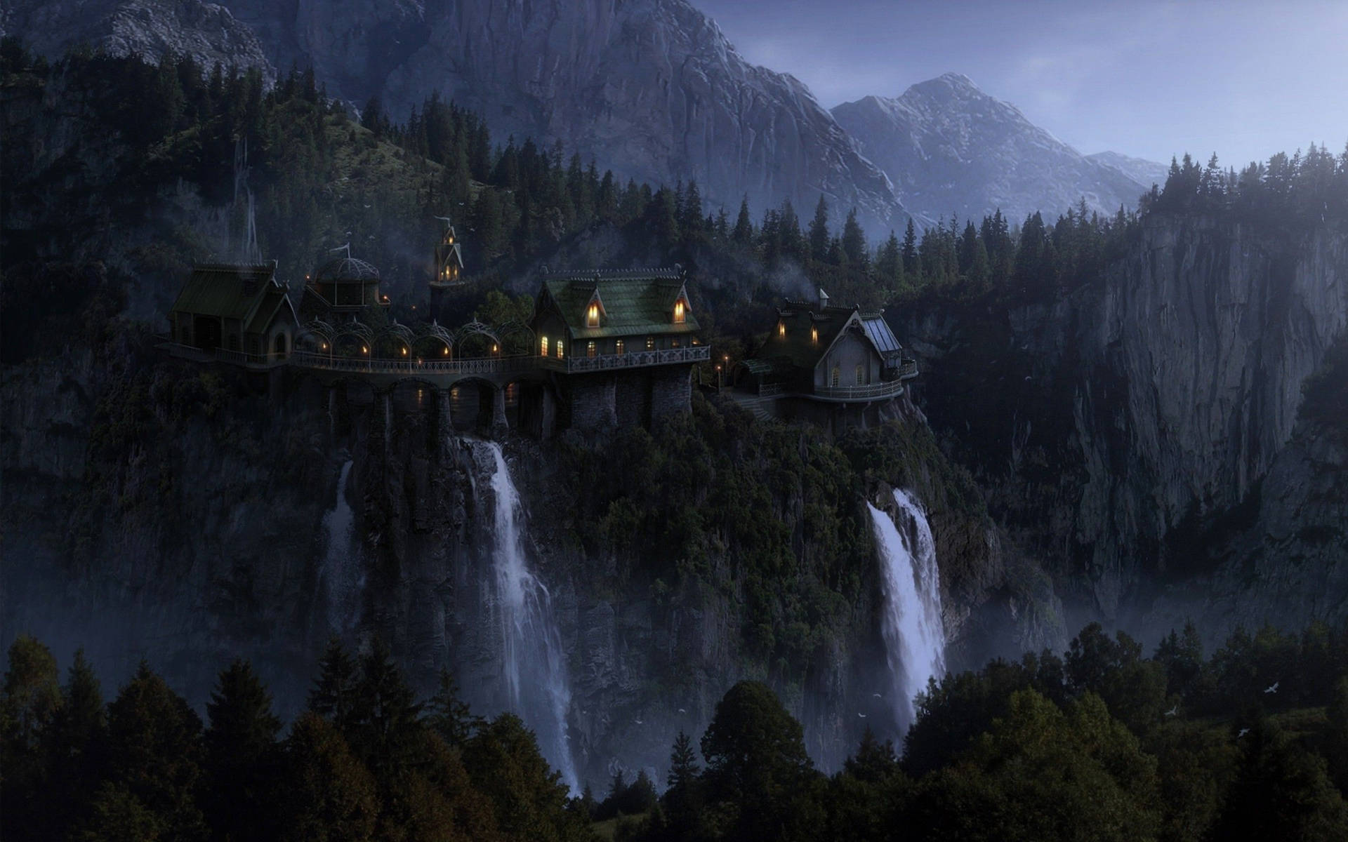 The Lord Of The Rings Rivendell Wallpaper Hd Desktop And Mobile Wallpaper WallpapersOK
