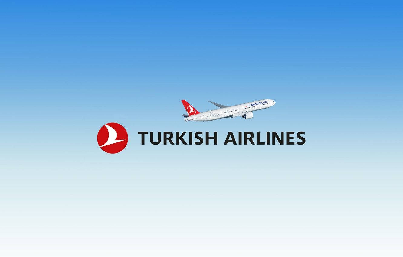 The Magnificent Logo Of Turkish Airlines Wallpaper