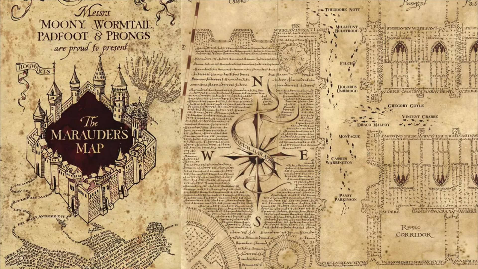 Marauders map wallpaper discount