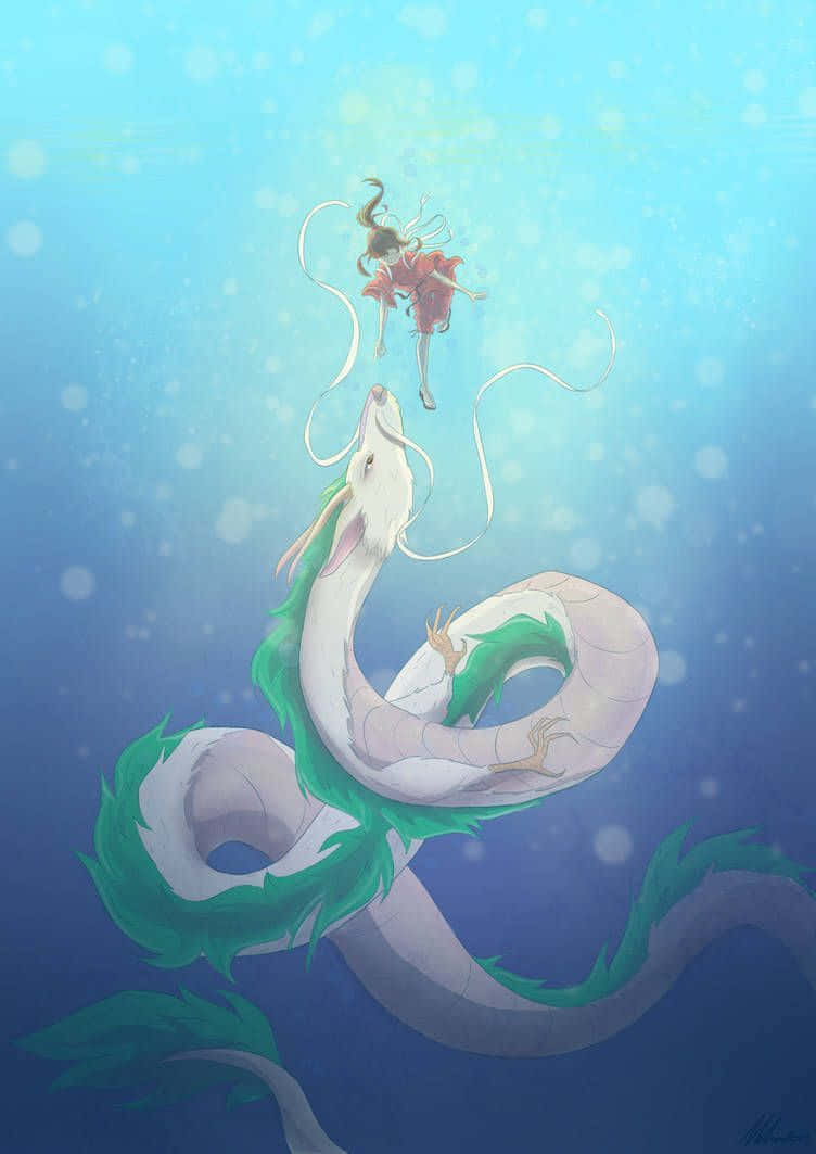 The Mysterious Haku From Spirited Away Wallpaper