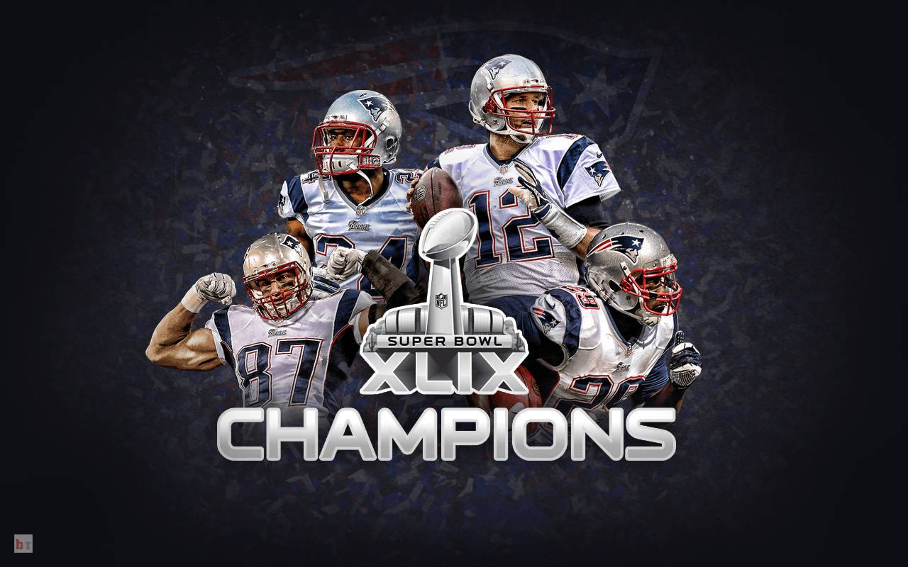 The New England Patriots Become Super Bowl Xlix Champions Wallpaper