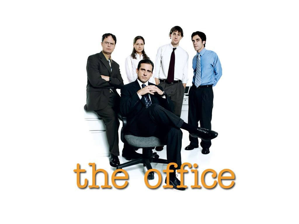 The Office Cast On White Wallpaper