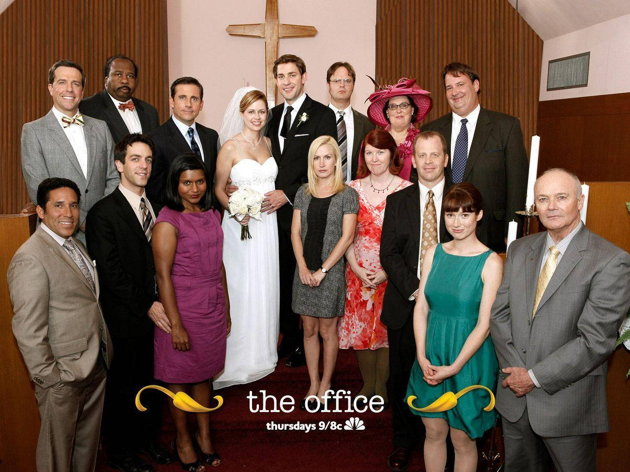 The Office Church Wedding Poster Wallpaper