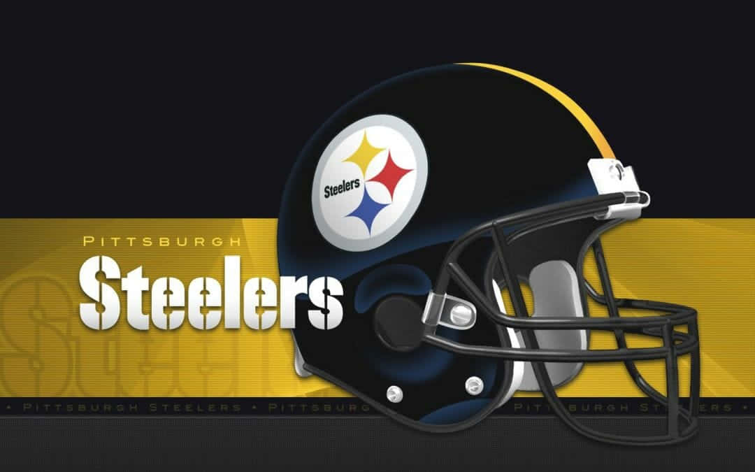 The Official Jersey Logo Of The Pittsburgh Steelers Wallpaper