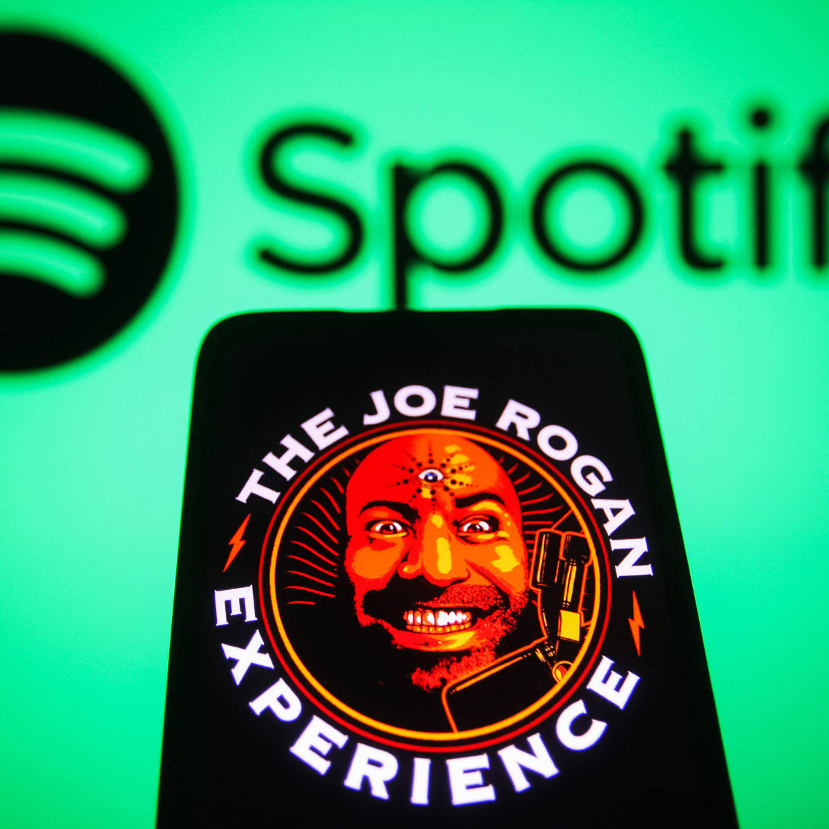 The Official Logo Of The Joe Rogan Experience Podcast Wallpaper