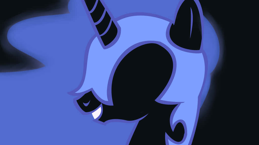 The Powerful Nightmare Moon Raising Her Hands To The Night Sky Wallpaper