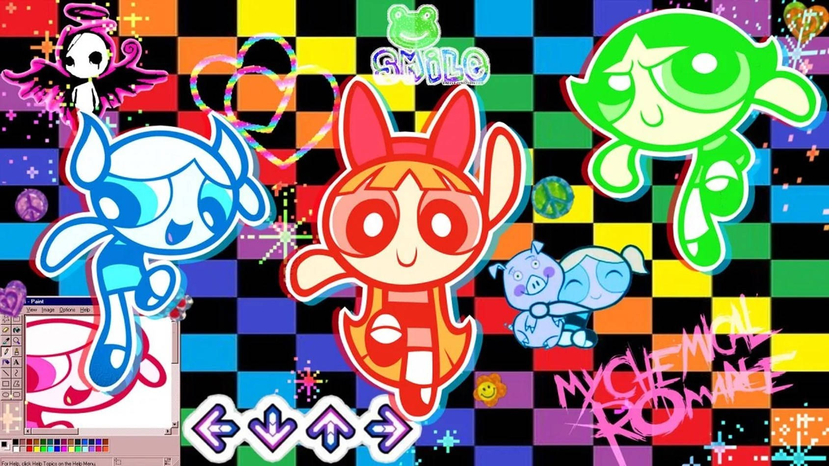 The Powerpuff Girls Kidcore Desktop Wallpaper