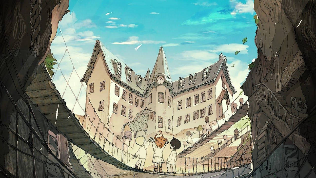 The Promised Neverland Grace Field Orphanage Wallpaper