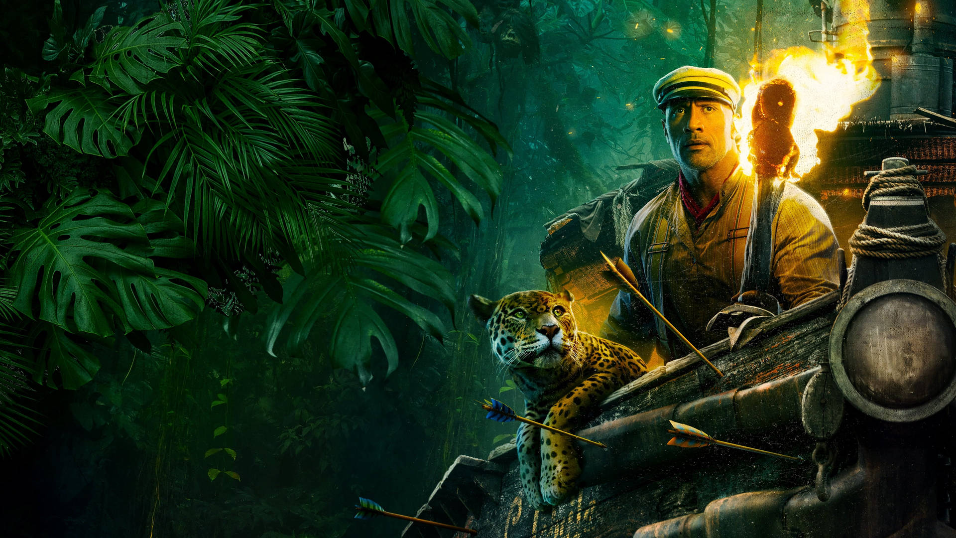 The Rock Jungle Cruise Poster Wallpaper