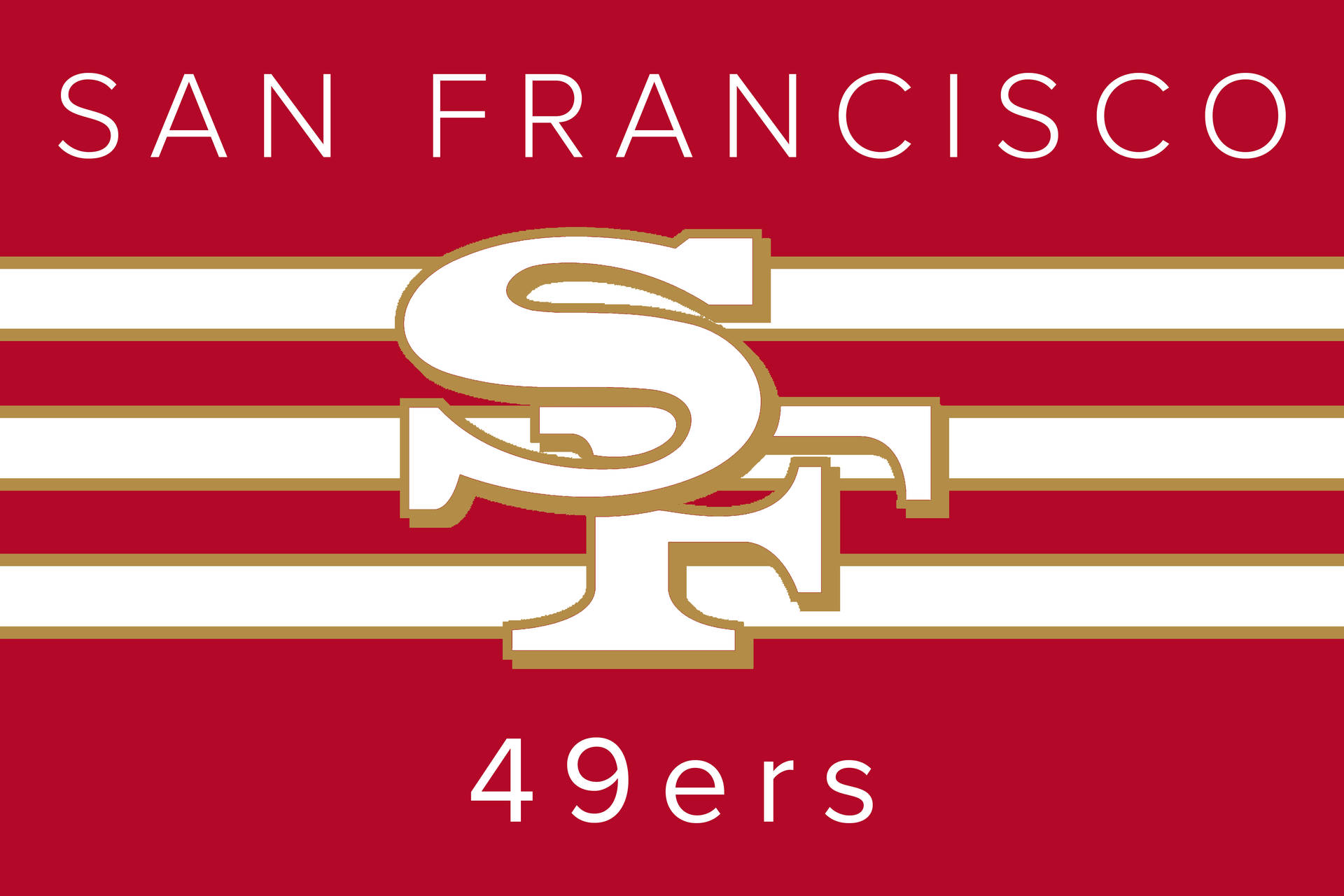 The San Francisco 49ers In Action Wallpaper