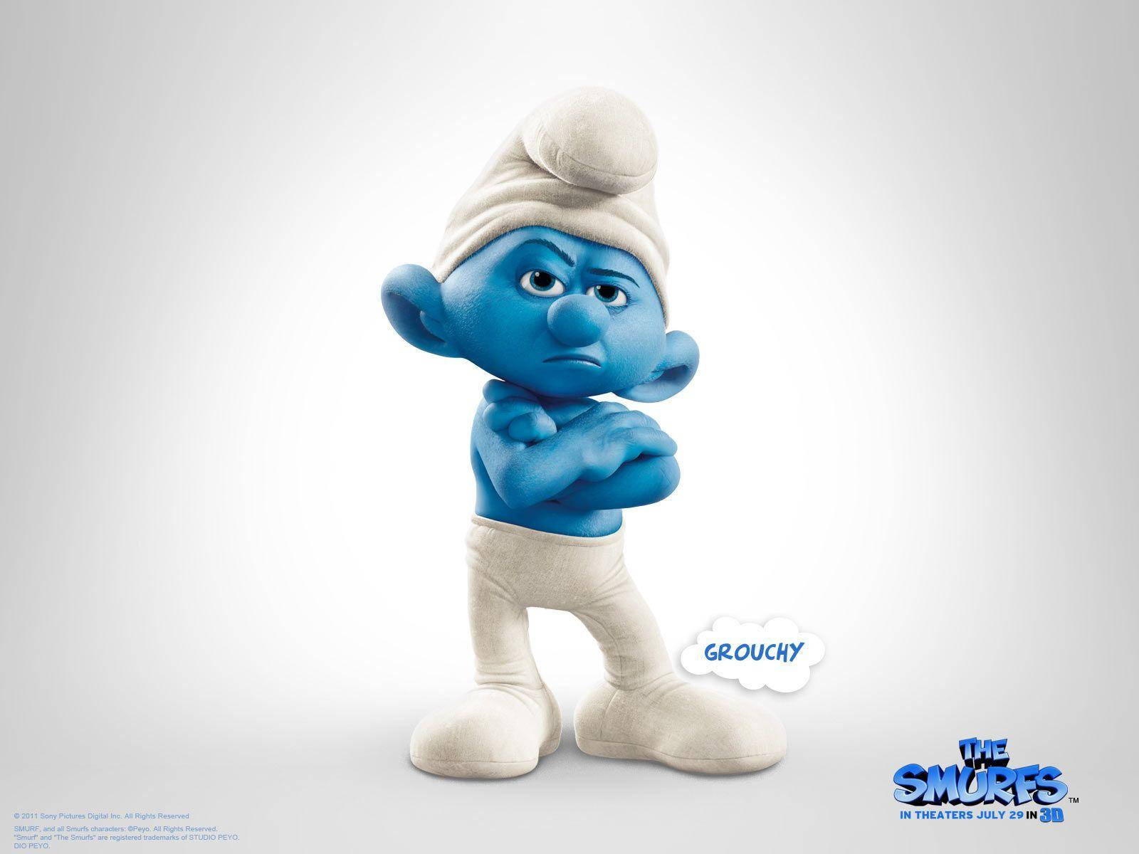 The Smurfs Grouchy Smurf Wallpaper