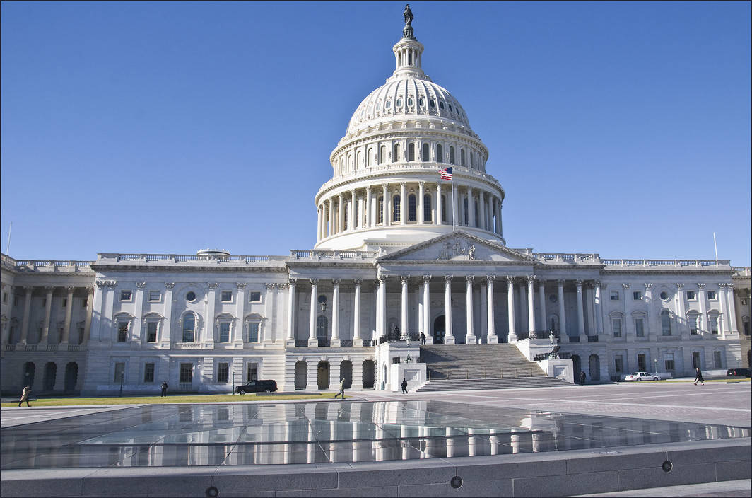 The United States Capitol Building At Dusk Wallpaper