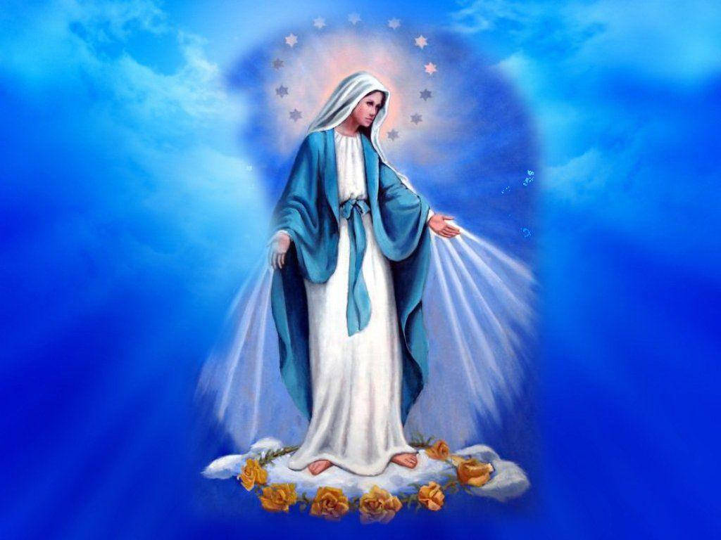 The Virgin Mary Stars Wallpaper