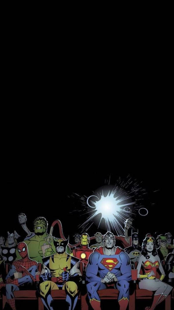 Theatre Dc And Marvel Superhero Iphone Wallpaper