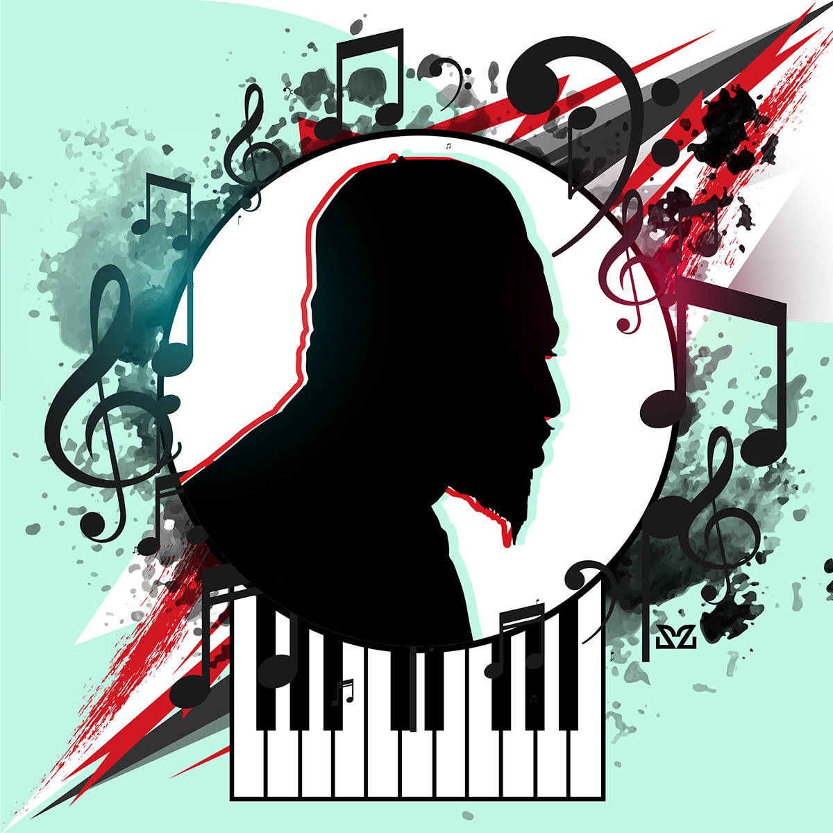 Thelonious Monk Cool Silhouette Artwork Wallpaper