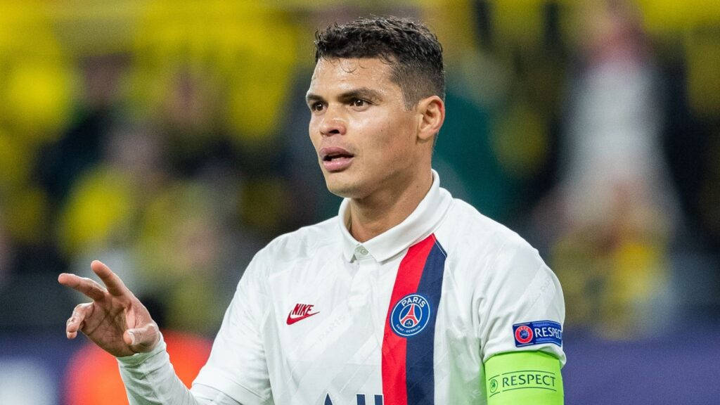 Thiago Silva Pointing Directions Wallpaper