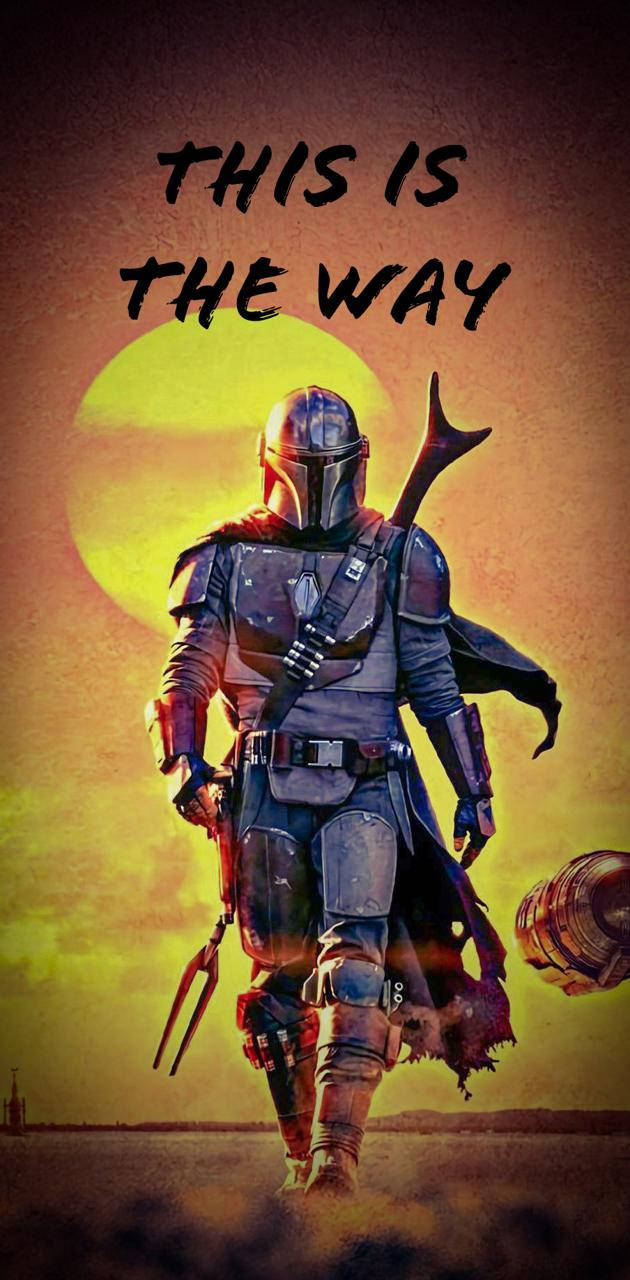 This Is The Way Mandalorian Walking Wallpaper