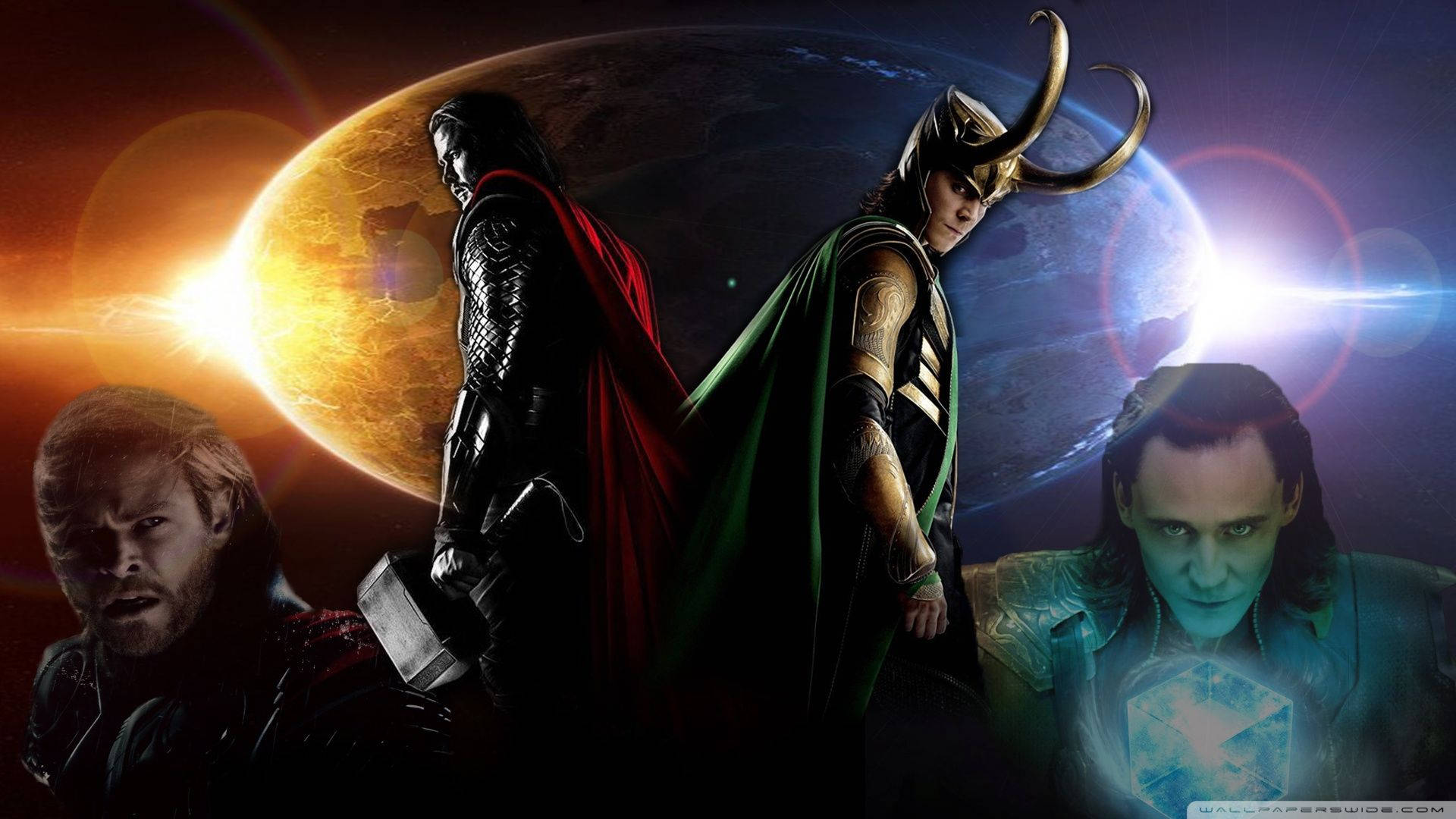Thor And Loki Rivals And Brothers Wallpaper