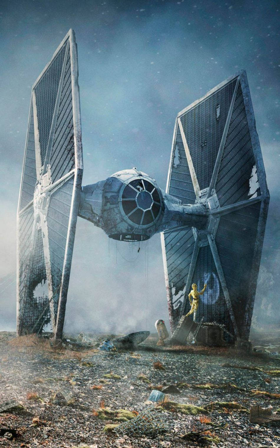 Tie Fighter In Star Wars Cell Phone Wallpaper