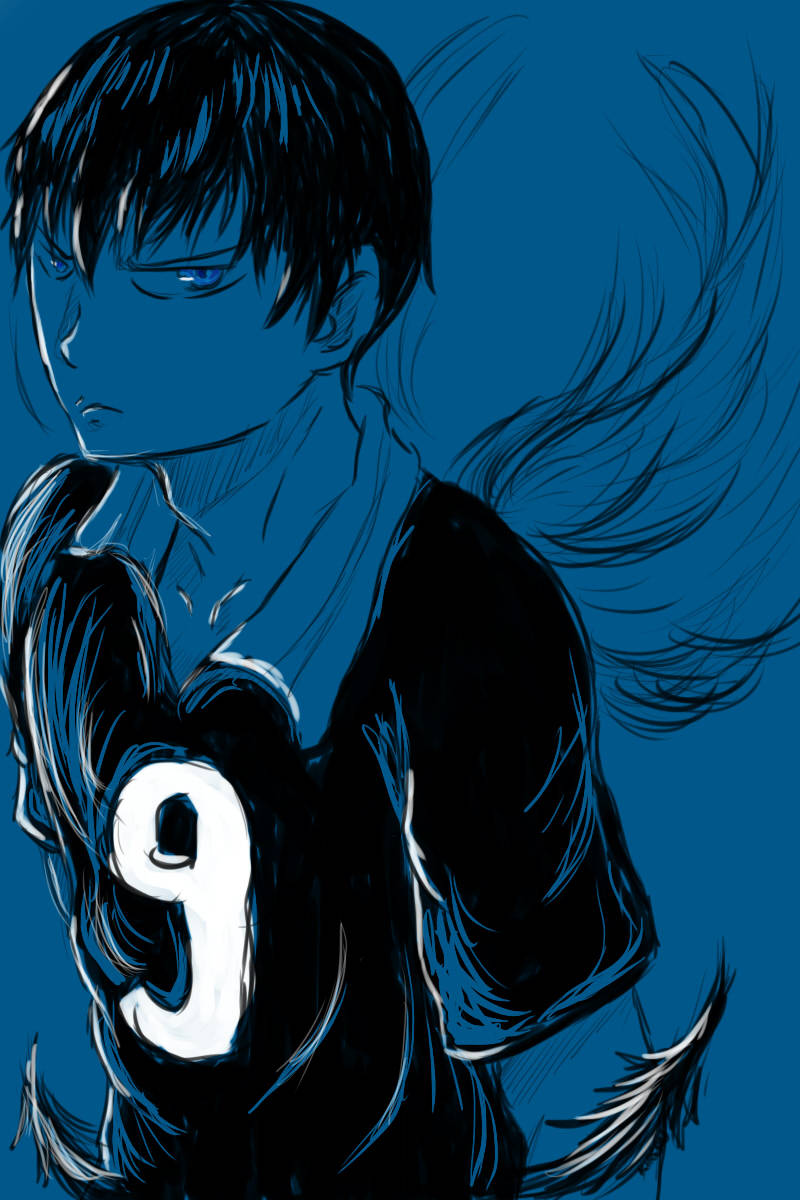 Tobio Kageyama Fanart Sketch Wallpaper