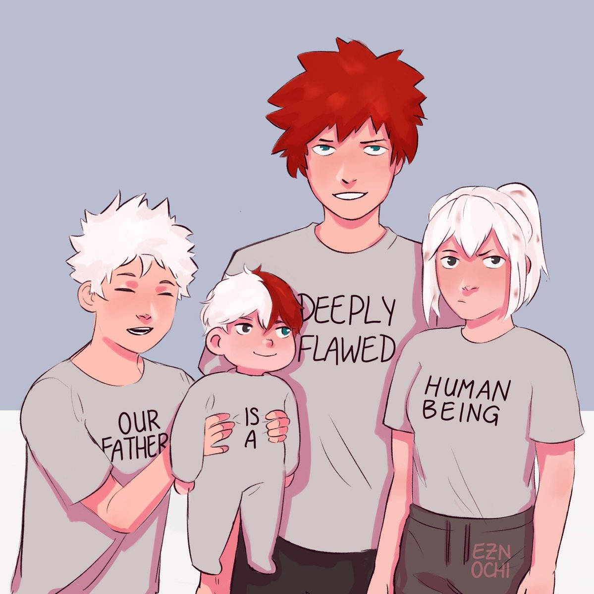 Todoroki Family Statement Shirts Wallpaper