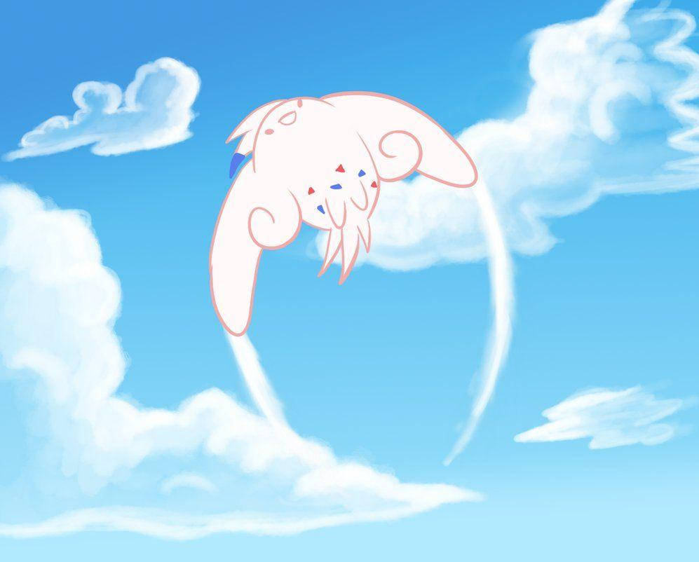 Togekiss Flying Swoop Wallpaper