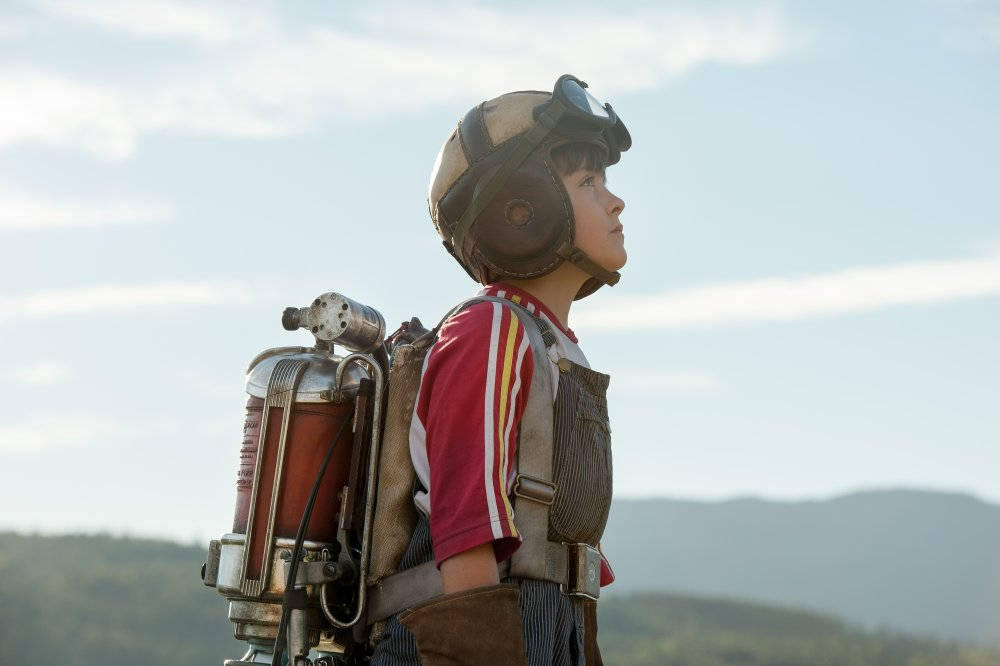 Tomorrowland Movie Nate Wearing Helmet Wallpaper