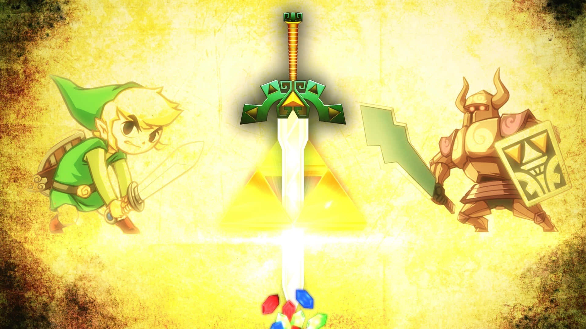Toon Link And Phantom Zelda Wallpaper