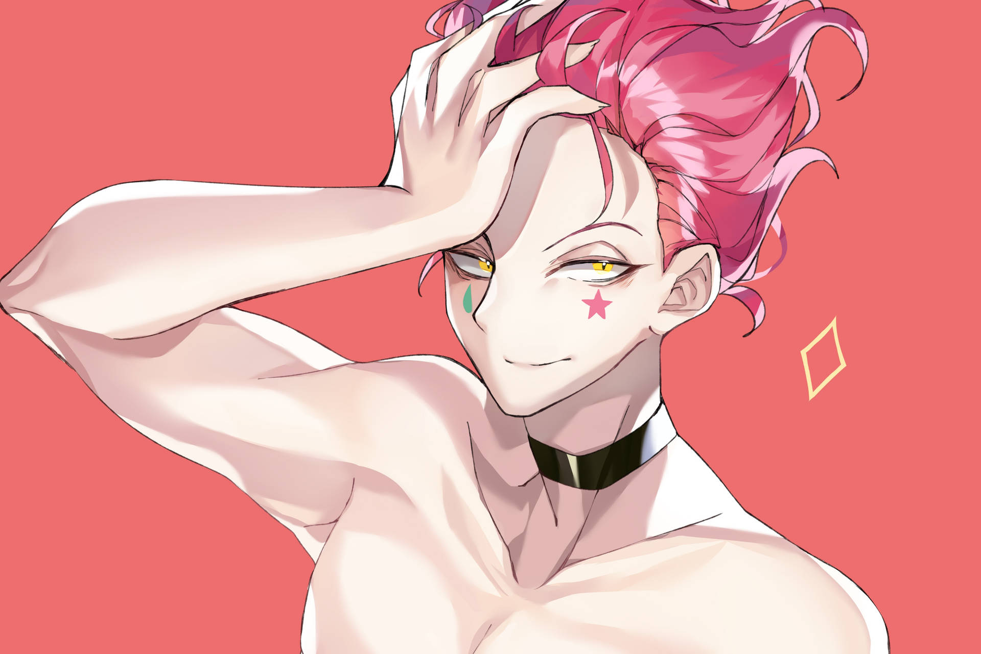 Topless Hisoka Mororw Fanart Wallpaper