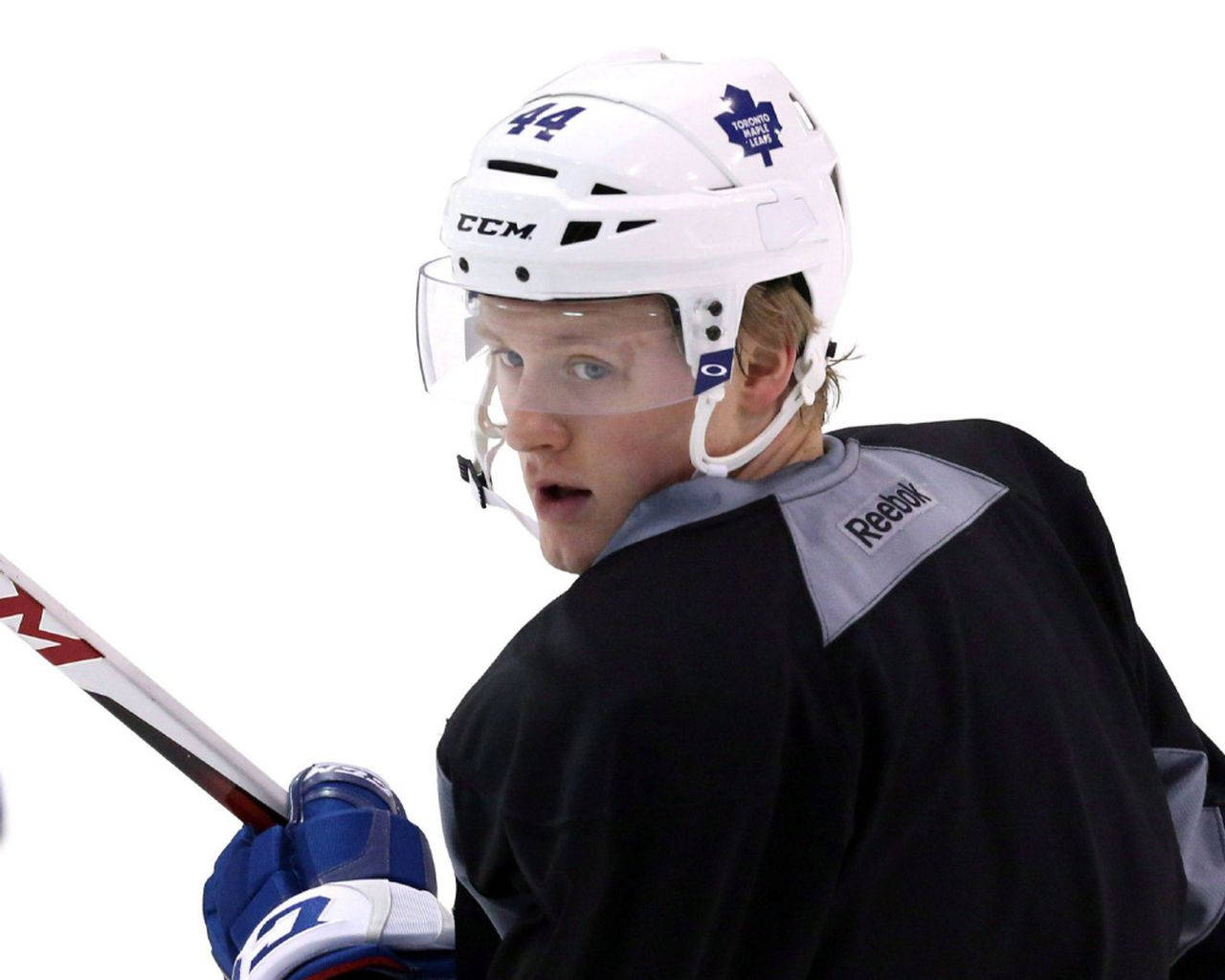 Toronto Maple Leafs' Defenseman, Morgan Rielly, In Action Wallpaper