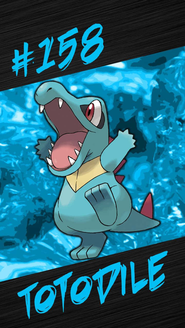 Totodile, Pokemon Number 158 In Action Wallpaper