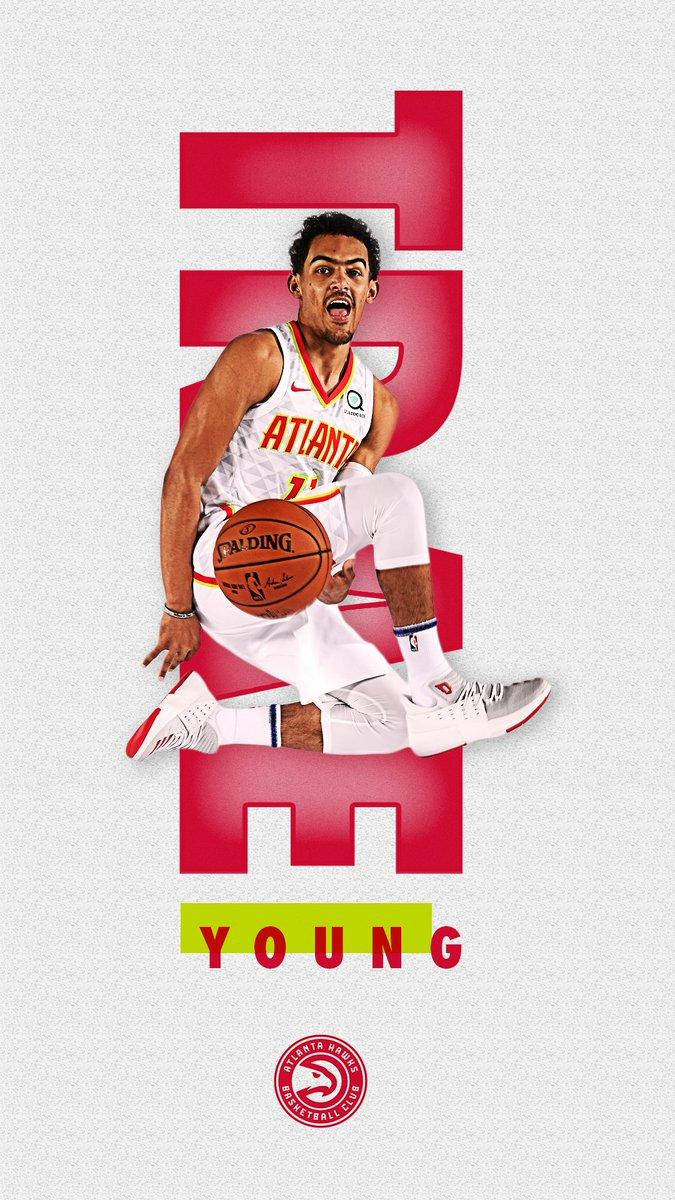 Trae Young Atlanta Basketball Club Wallpaper