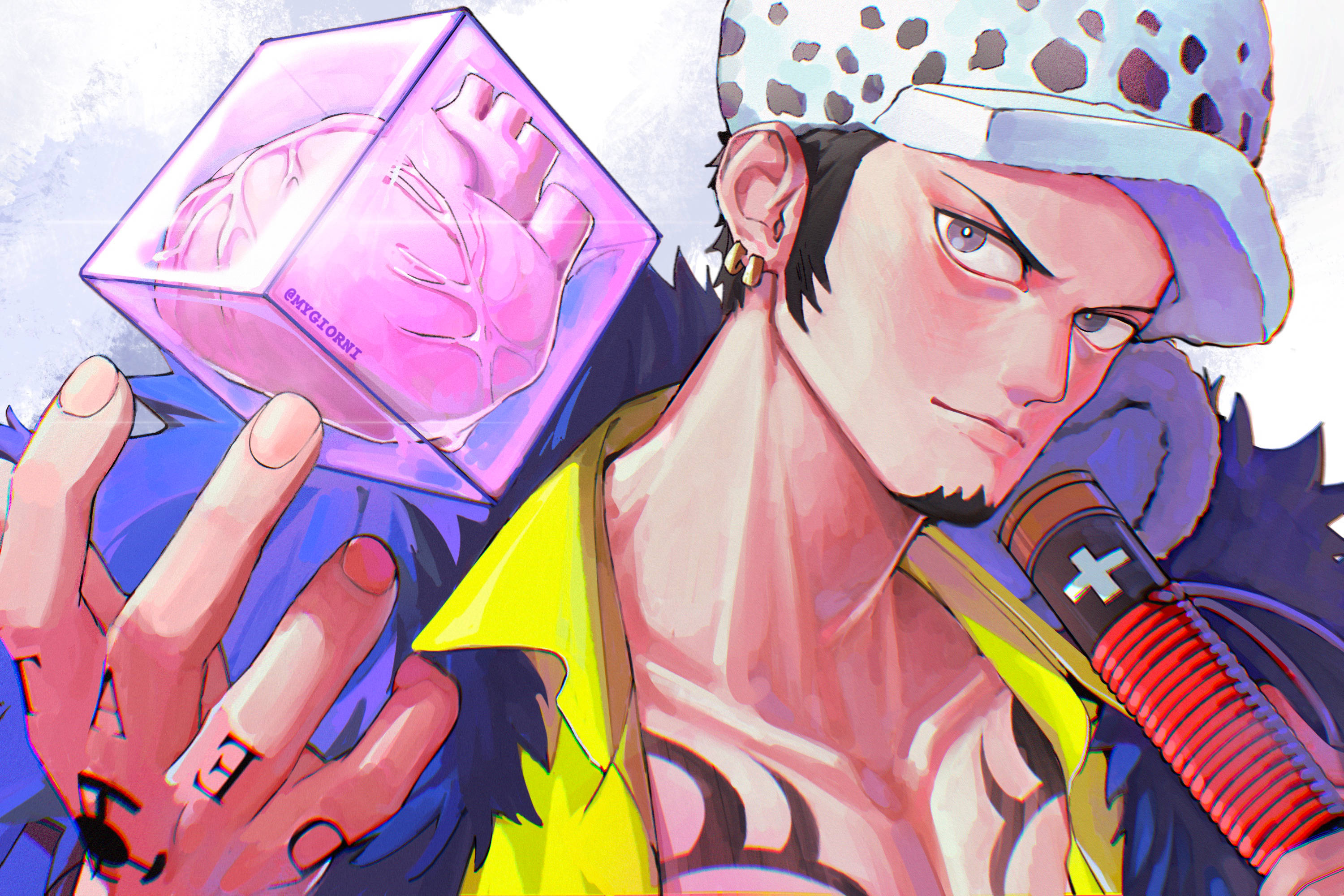 Trafalgar Law One Piece Onigashima Raid Fanart Wallpaper