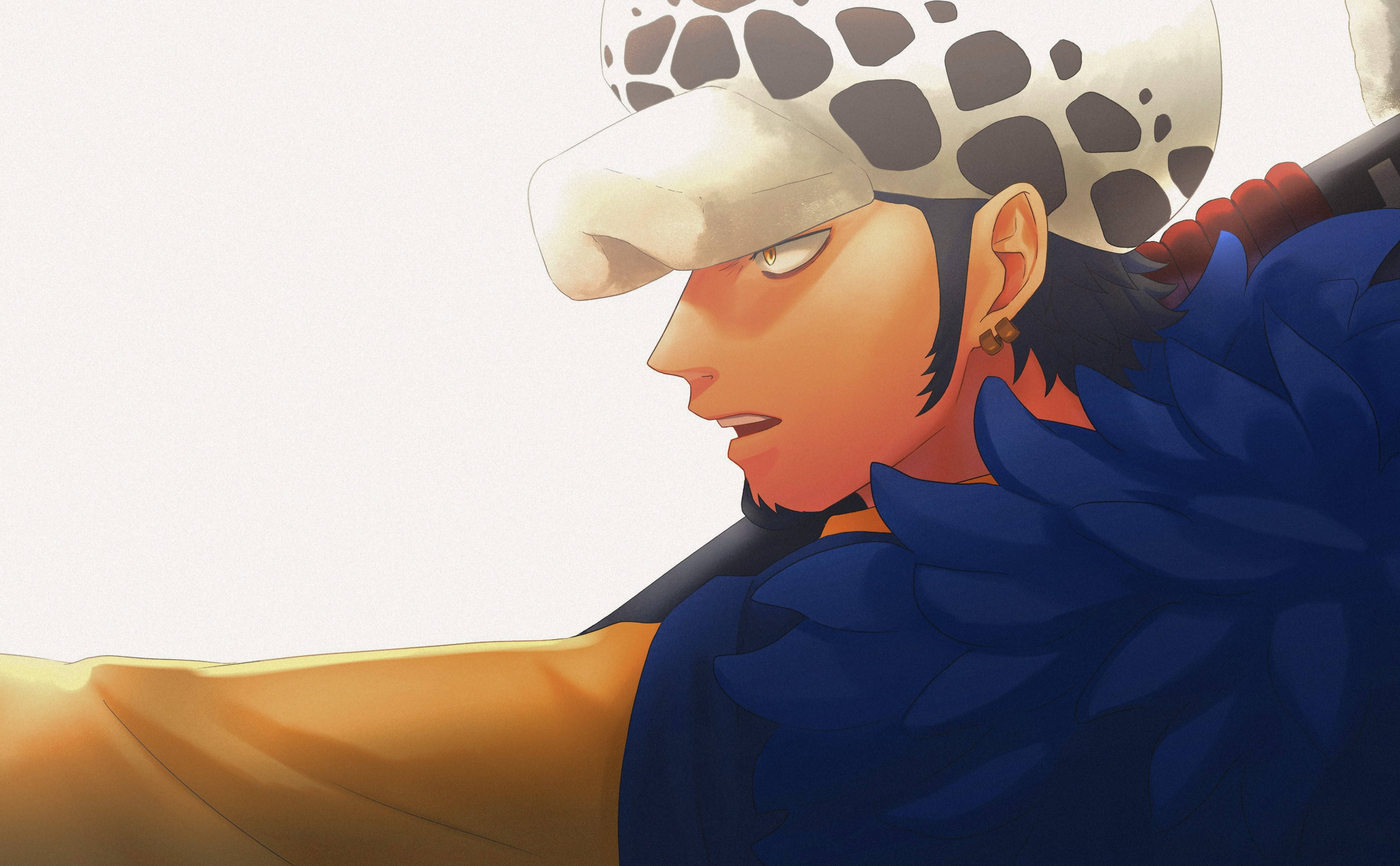 Trafalgar Law One Piece Side View Vector Art Wallpaper