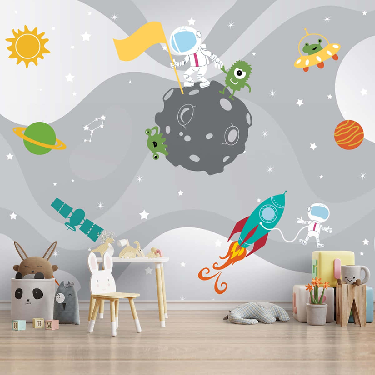 Travel Across Galaxies With This Ultra-cute Astronaut! Wallpaper