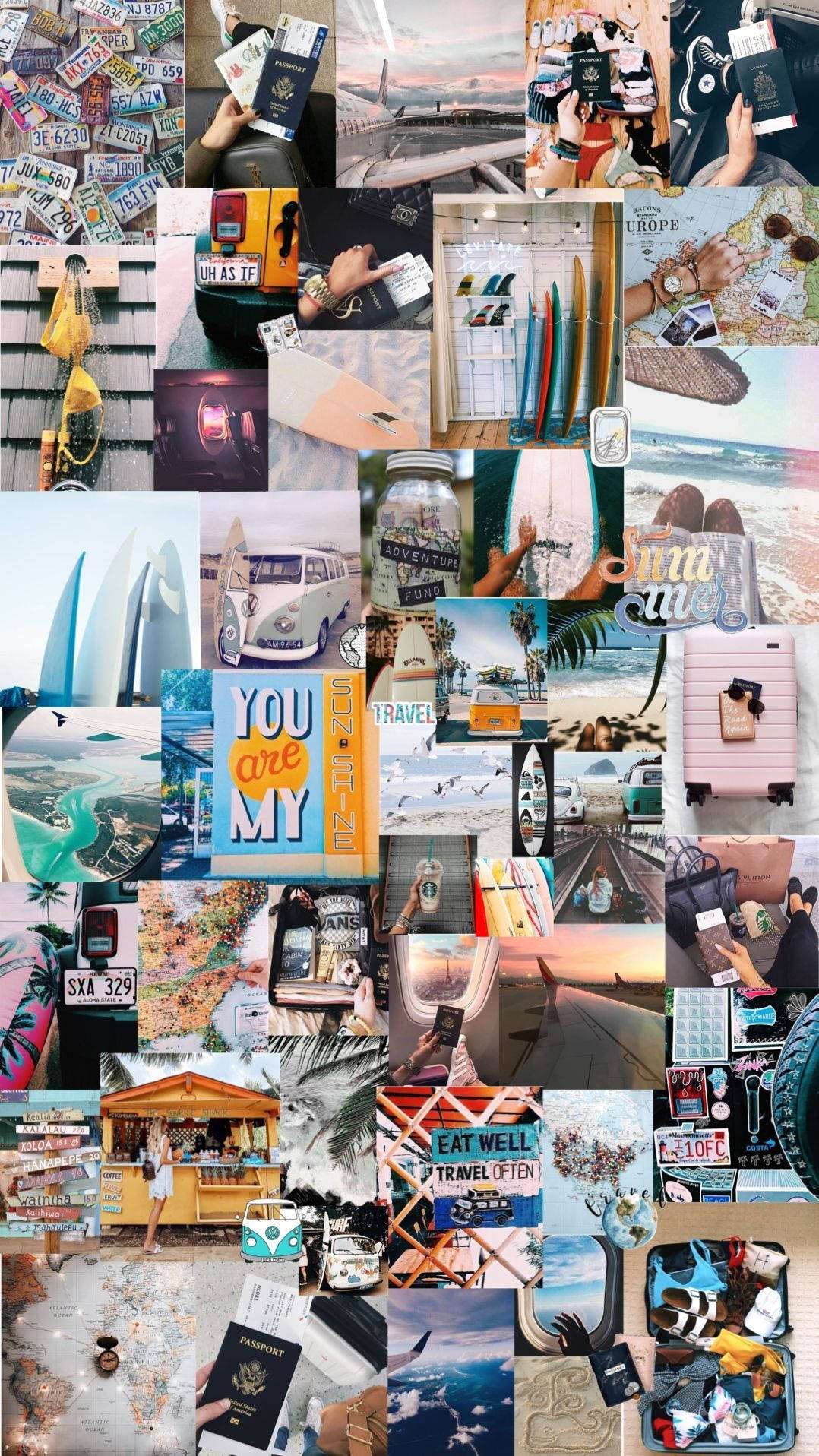 Travel Collage Wallpaper