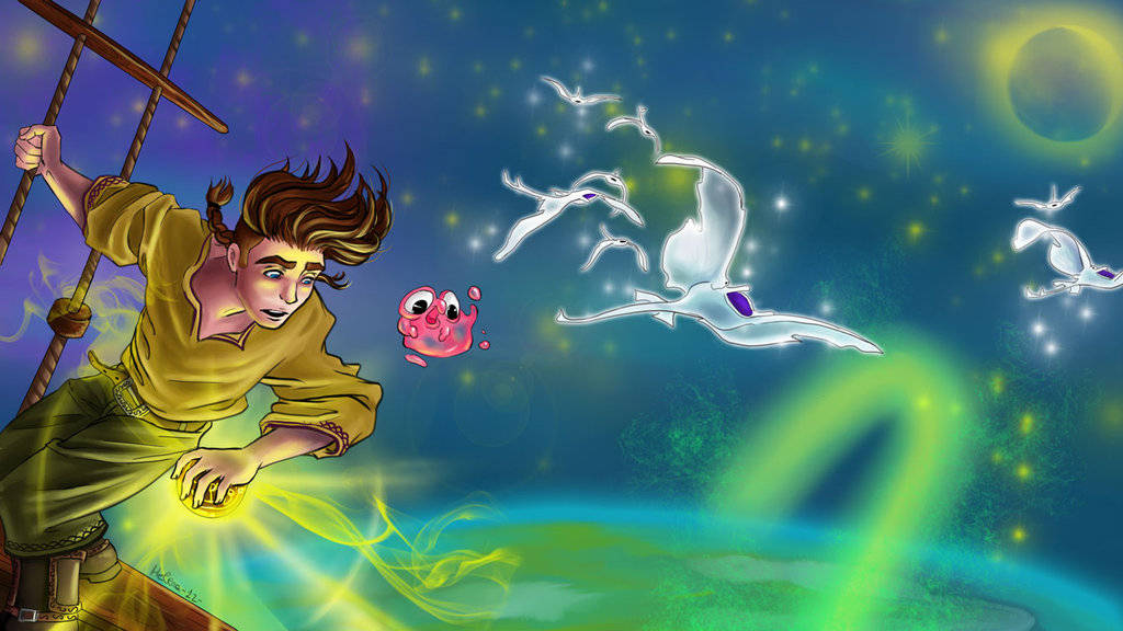 Treasure Planet Jim Hawkins Morph Glowing Aliens Wallpaper