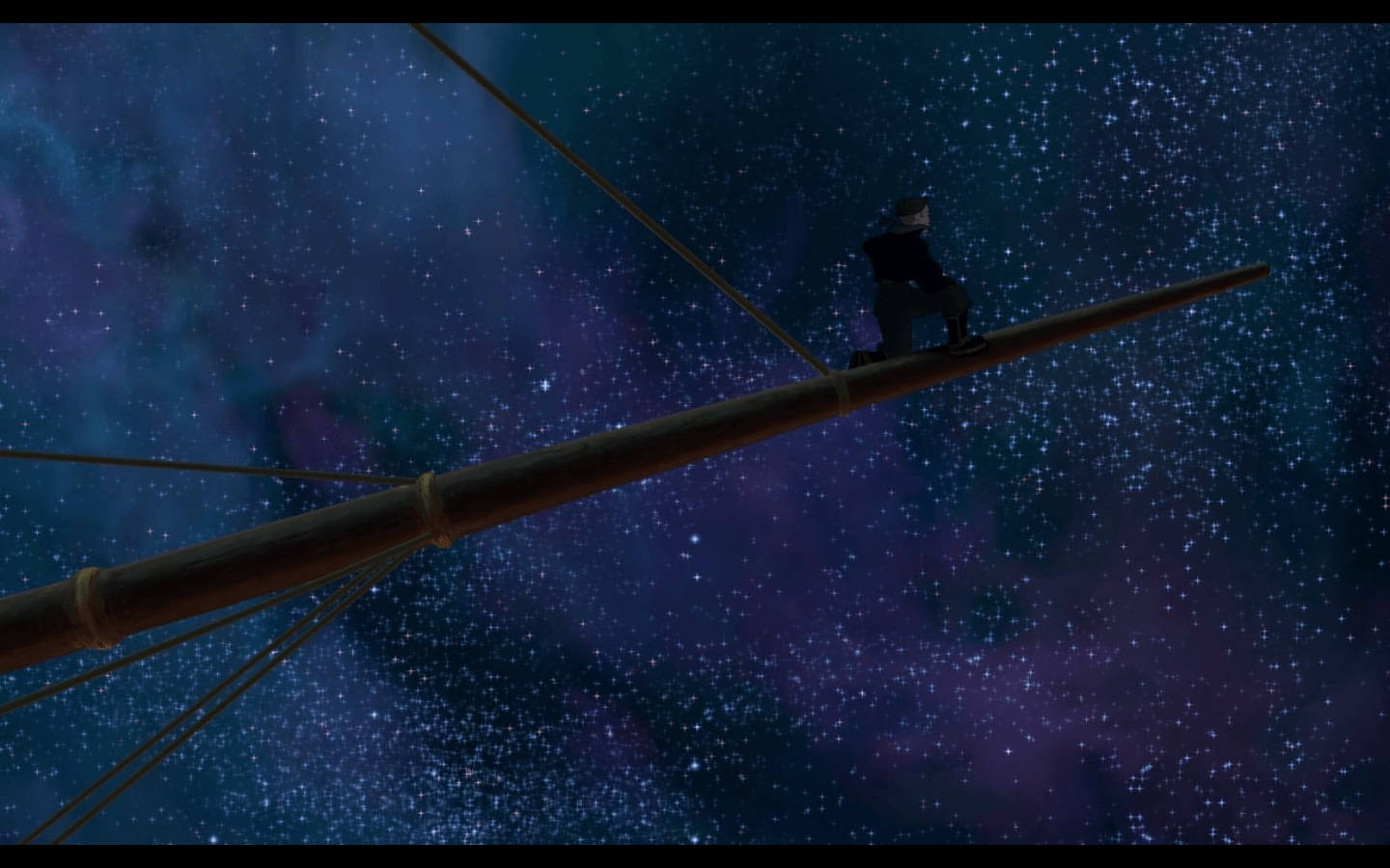 Treasure Planet Jim Hawkins On Figurehead Wallpaper